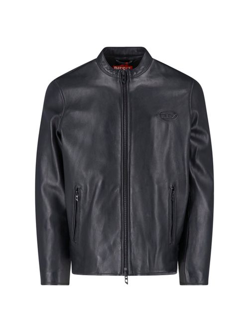 Man's Biker Jacket in Waxed Leather