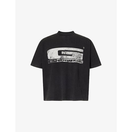Mens Graphic-Print Cotton T-Shirt