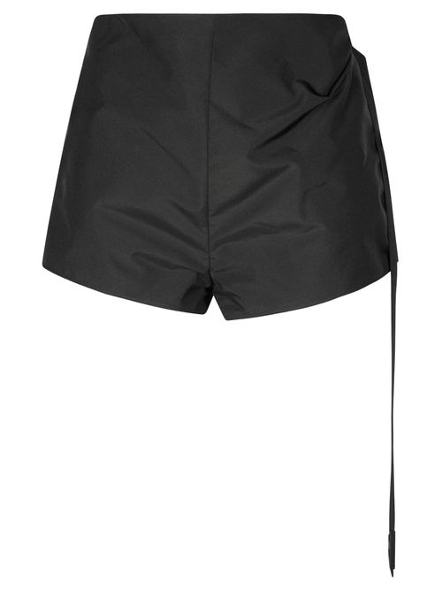 Women's Taffeta Shorts with Wrap Effect