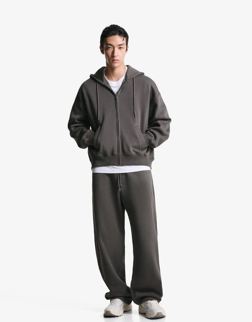 Balloon fit trousers in grey