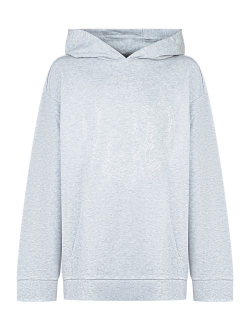 Kids Grey Embellished Hoodie