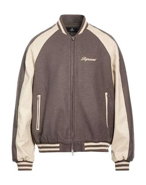 Man Jacket Khaki Size L Wool, Polyamide
