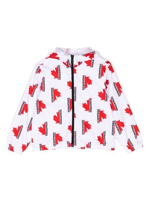 Logo-print hooded jacket