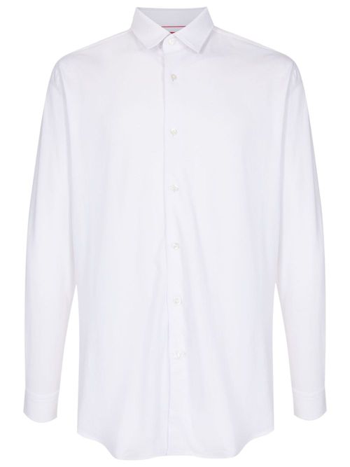 Long-sleeved cotton shirt - White