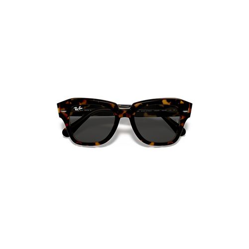 Ray-Ban State Street Sunglasses Havana On Transparent Brown Frame Grey Lenses 49-20