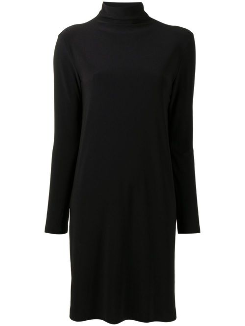 High neck jumper dress - Black