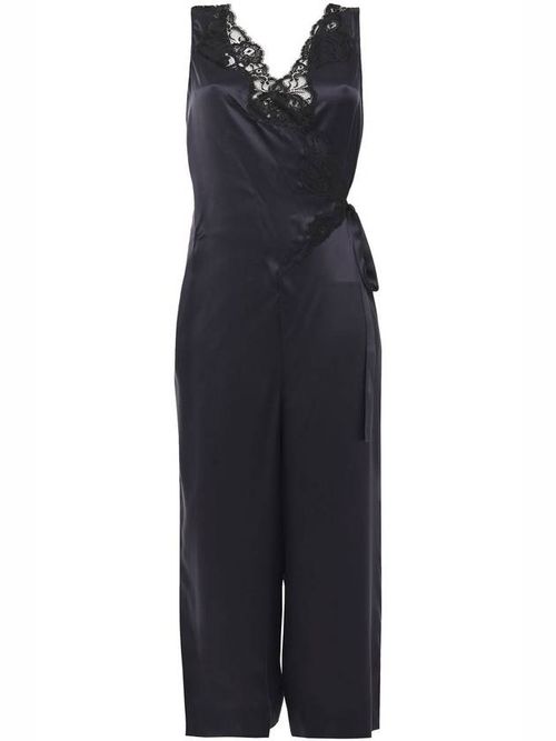 Lace detail jumpsuit - Pink
