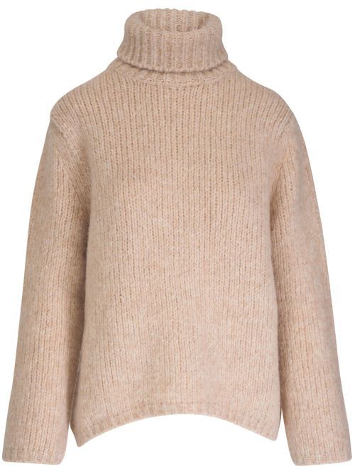 Roll-neck jumper - Neutrals