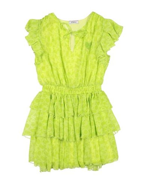 Kid Girl Kids' dress Lime green Size 10 Polyester