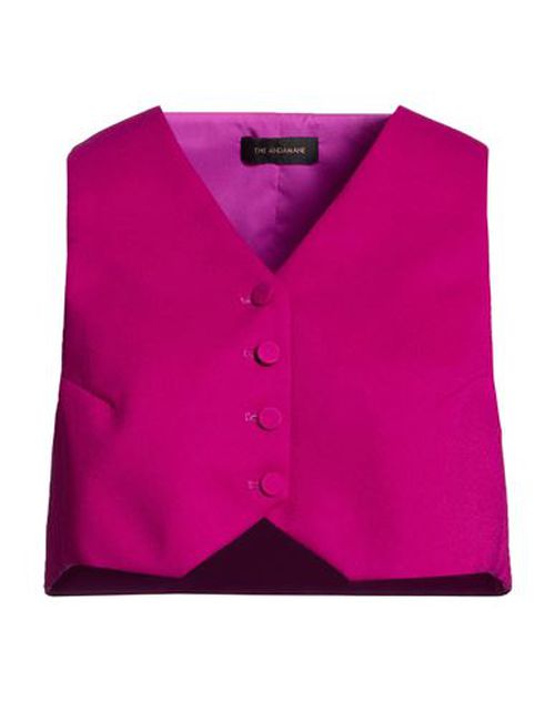 Woman Tailored Vest Magenta Size 4 Polyester
