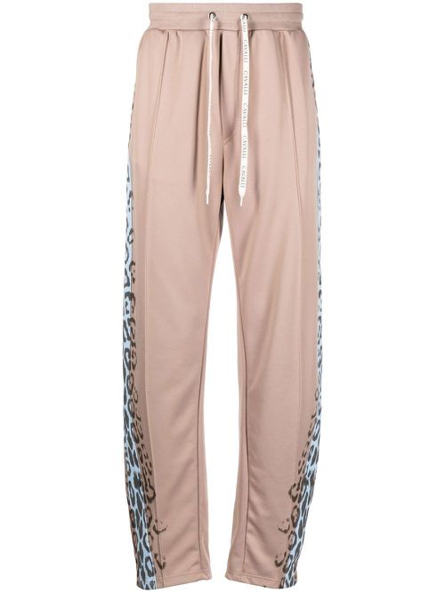 Leopard print track pants - Neutrals