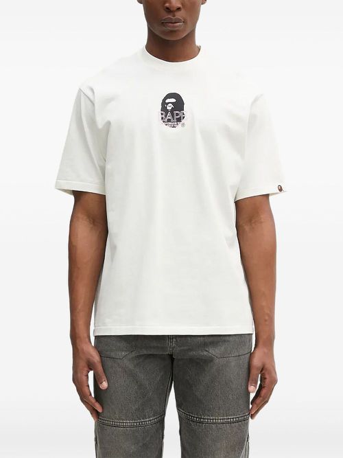 Ape Head-print T-shirt - Neutrals