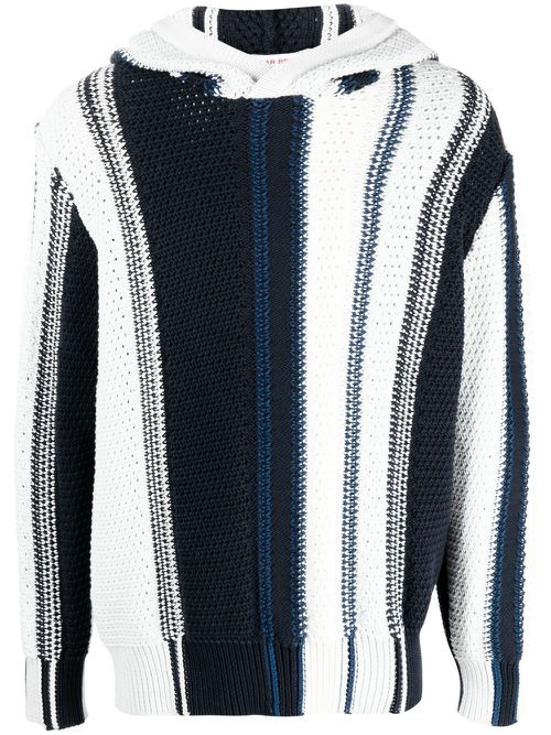 Kirk Tanami striped hoodie - Blue