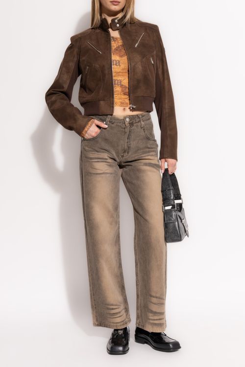 MISBHV High-waisted Jeans, Women's, Brown