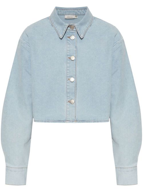Washed buttoned shirt - Blue