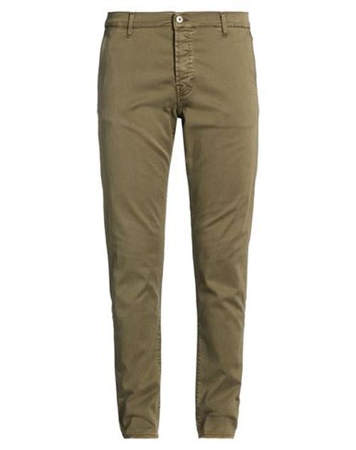 Roÿ Roger's Man Pants Military green Size 30 Cotton, Lyocell, Elastane