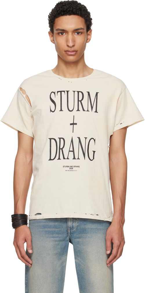 Off-White EET Stains Distressed ‘Sturm und Drang’ T-shirt