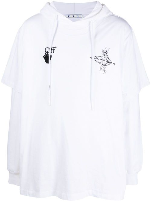 Graphic-print hoodie