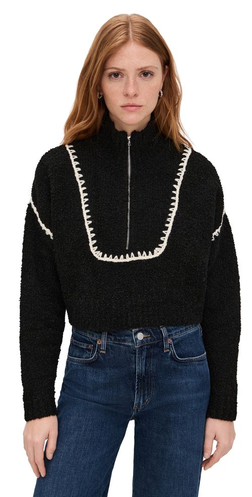 Cropped Hampton Sweater Black