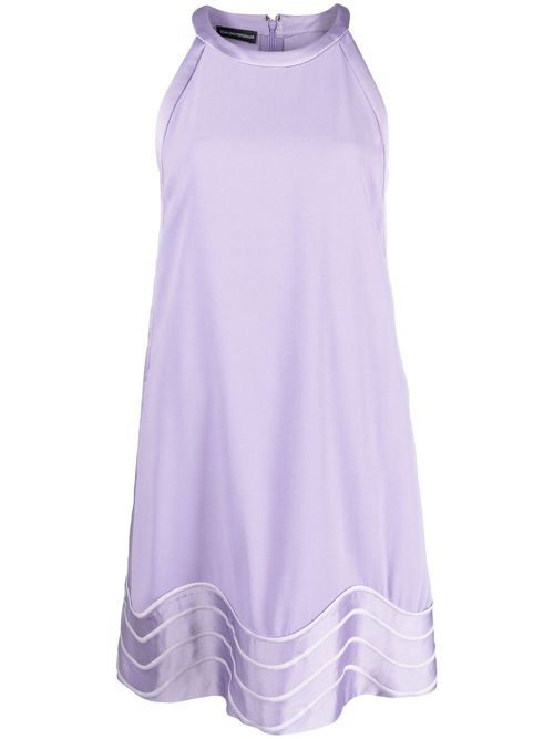 Wave-pattern shiftdress - Purple