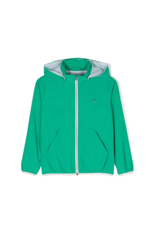 Nylon Hooded Jacket — Green