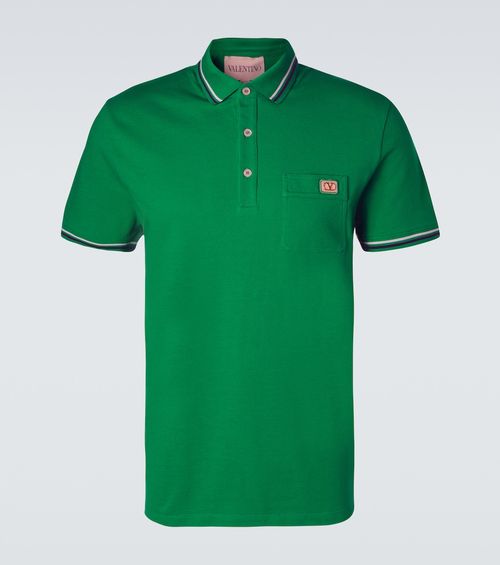 Cotton piqué polo shirt