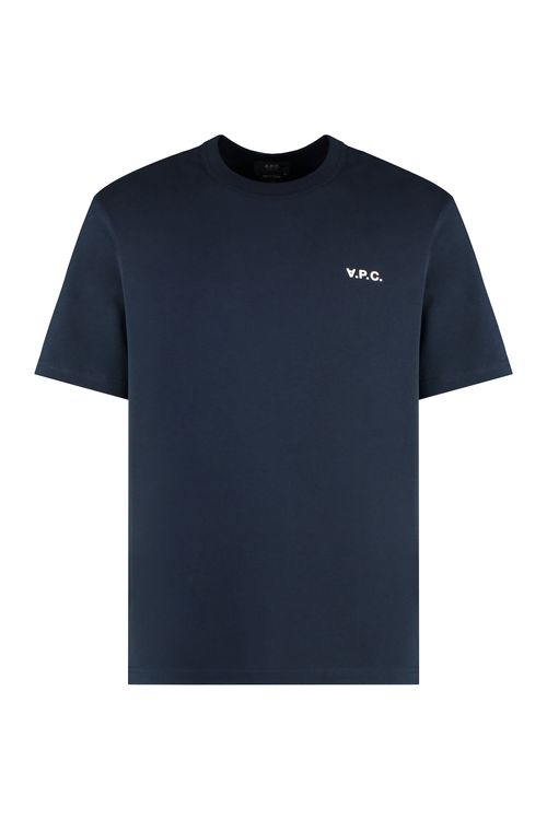 A. p.c. Cotton Boxy Fit Velvet Effect T-shirt