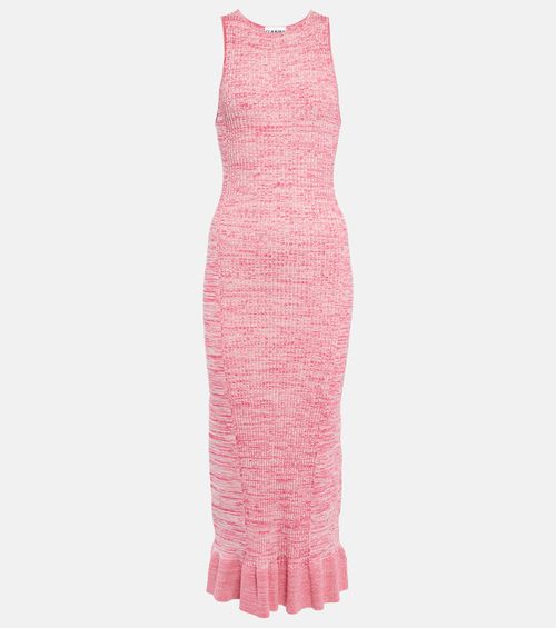 Ganni Ribbed-knit midi dress