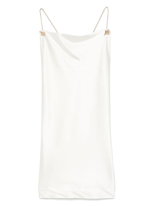 Satin mini dress - Neutrals