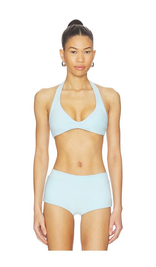Frankies Bikinis X Jennie Malia Terry Top in Baby Blue. - S also in XS, M