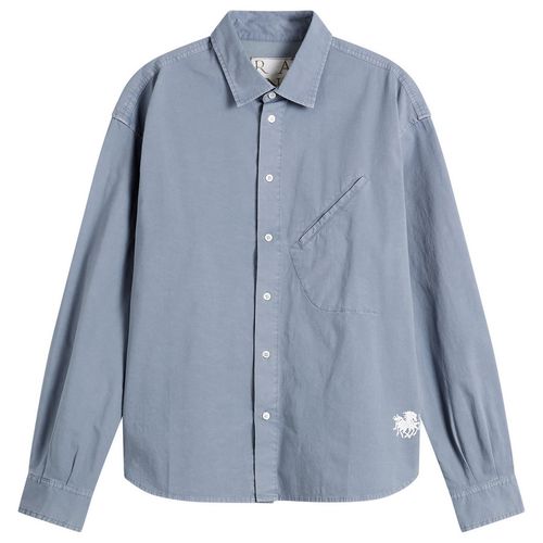 Men's Field Cotton Long Sleeve Shirt in Folkstone Grey