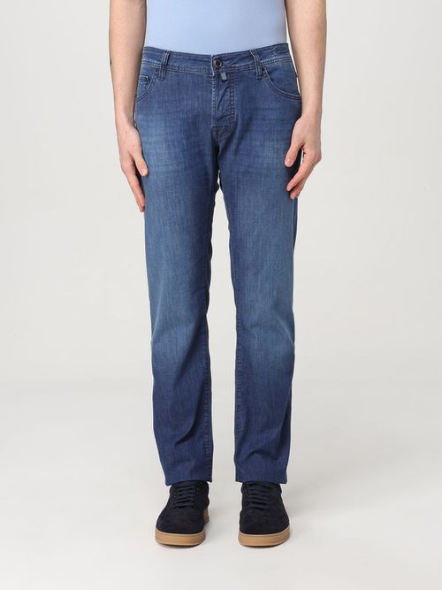 Pants Men color Blue