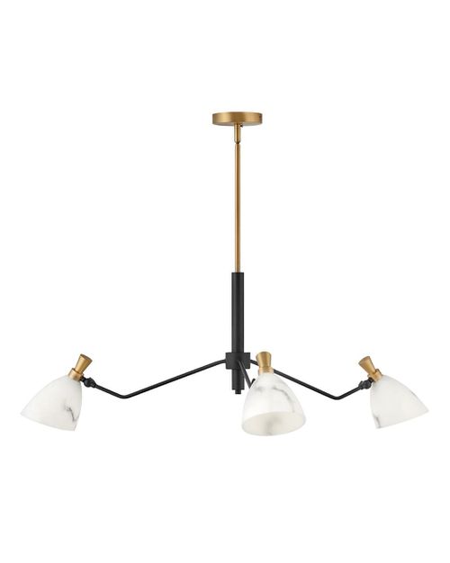 Heritage Brass LED Chandelier from the Sinclair Collection
