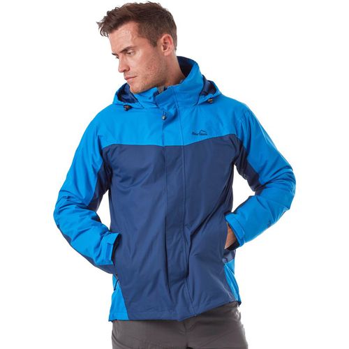 Peter Storm Mens Lakeside 1 Waterproof Jacket with Rollaway Hood, Hiking Raincoat - Navy Polyamide - Large