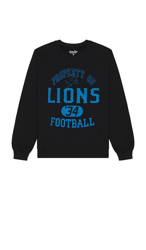 Junk Food Lions Property Crew Fleece Sweatshirt in Red. - L also in XS, S, M, XL/1X
