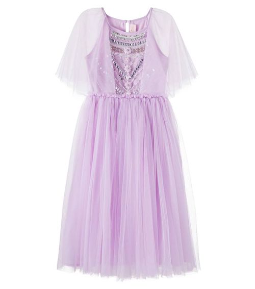 Lina embellished tulle dress