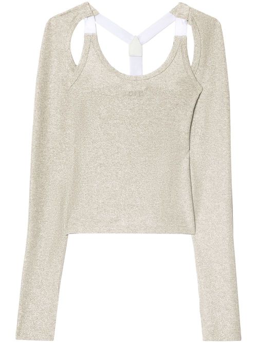 Ribbed top - Silver