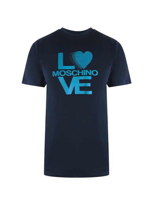 Love Moschino Logo Navy T-Shirt - Navy