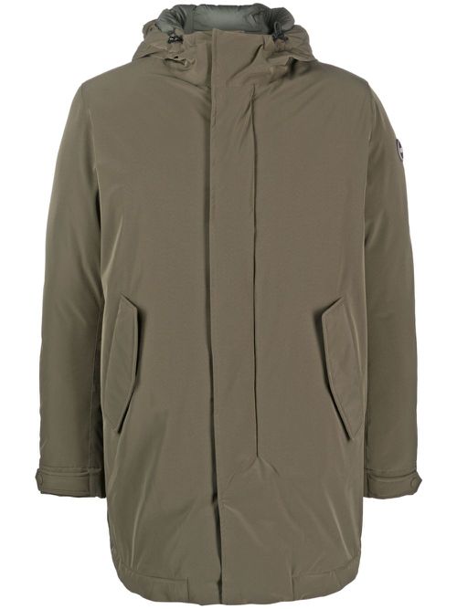 Hooded duck-down jacket - Green