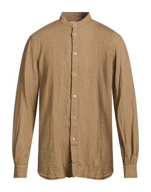 Man Shirt Khaki Size 17 Linen