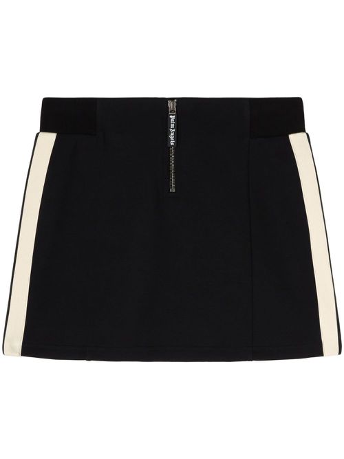 Side-stripe mini skirt - Black