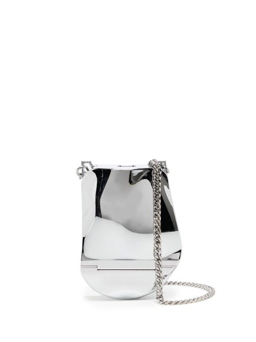 Silver-tone mini bag