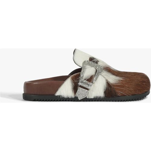 Grace Calf Hair Clog - 11 / Multi Brown / Hair Calf