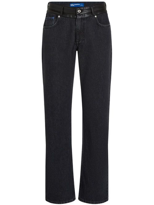 Straight-leg jeans - Black