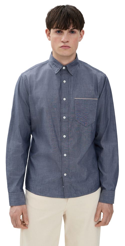 Billy Reid Msl 1-Pocket Shirt Blue