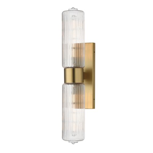 Satin Brass Wall Sconce from the Kasbah Collection