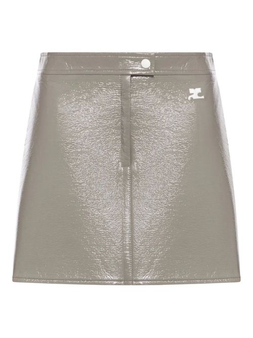Beige Logo Skirt