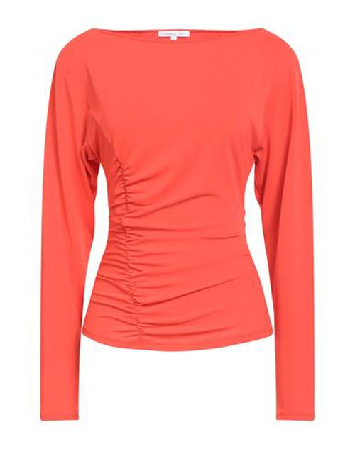 Woman Top Tomato red Size 0 Acetate, Polyamide, Elastane