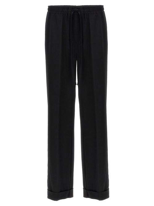 Contrast Piping Pants