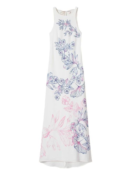 TWINSET floral-print maxi dress - White